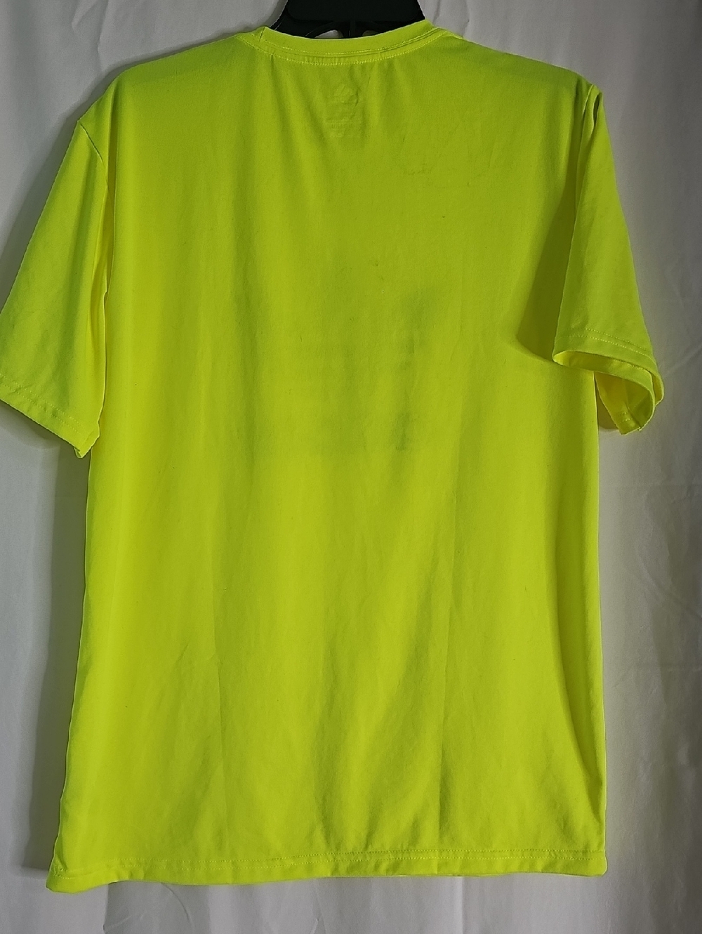 adidas Neon Yellow Trefoil Tee with Black Logo - Picture 2 of 4